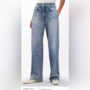 Rag & Bone Miramar wide leg pants in Scarlett size medium